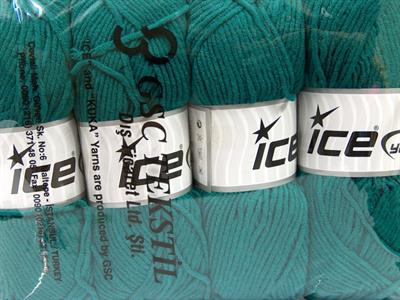 4x100gr. LORENA WORSTED Akrilik, Pamuk Çamurcun Yazlık İplikler, Pamuk, Worsted