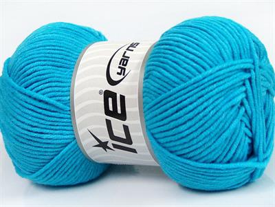 4x100gr. LORENA WORSTED Akrilik, Pamuk Turkuaz Yazlık İplikler, Pamuk, Worsted