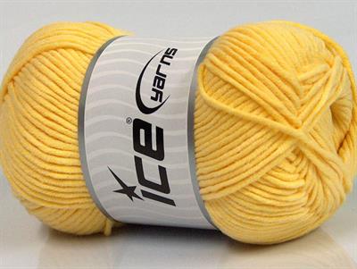 4x100gr. LORENA WORSTED Akrilik, Pamuk Sarı Yazlık İplikler, Pamuk, Worsted