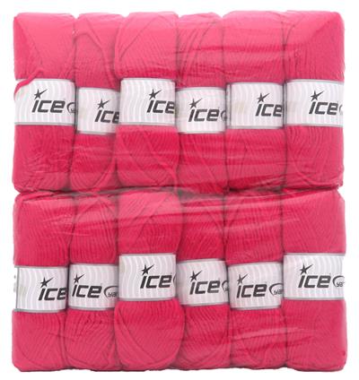 Lot of 12 x 100gr Skeins Ice Yarns Wool Bulky Glitz Yarns MIXED LOT (25% Wool) Yarn Multicolor