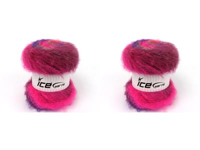 2x150gr. BELLA MOHAIR Tiftik, Akrilik Pembe, Mor, Bordo, Açık Somon Kışlık, Yün, Tiftik, Batik Desenli, Worsted