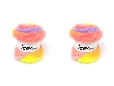 2x150gr. BELLA MOHAIR Tiftik, Akrilik Leylak, Sarı, Açık Somon, Nane Yeşil Kışlık, Yün, Tiftik, Batik Desenli, Worsted