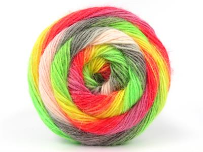 Lot of 2 x 150gr Skeins Ice Yarns CAKES ALPACA FINE (25% Alpaca) Yarn Multicolor