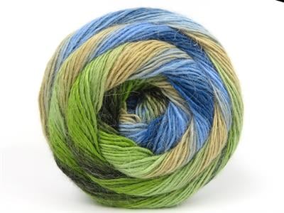 Lot of 2 x 150gr Skeins Ice Yarns CAKES ALPACA FINE (25% Alpaca) Yarn Multicolor