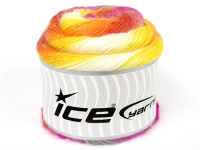 Lot of 2 x 150gr Skeins Ice Yarns CAKES ALPACA FINE (25% Alpaca) Yarn Multicolor