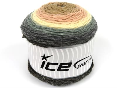 Lot of 2 x 150gr Skeins Ice Yarns CAKES GALAXY Yarn Grey Shades Mint Green Pink Cream Pink Camel