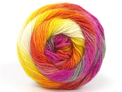 Lot of 2 x 150gr Skeins Ice Yarns CAKES ALPACA FINE (25% Alpaca) Yarn Multicolor