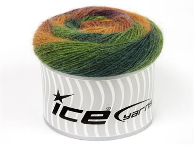 Lot of 2 x 150gr Skeins Ice Yarns CAKES ALPACA FINE (25% Alpaca) Yarn Green Shades Gold Shades Purple