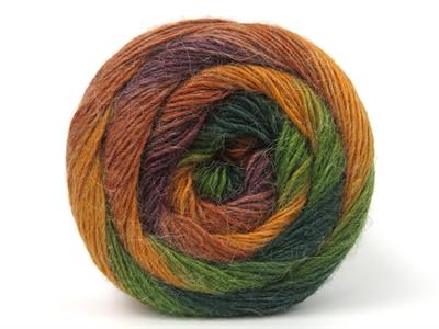 Lot of 2 x 150gr Skeins Ice Yarns CAKES ALPACA FINE (25% Alpaca) Yarn Green Shades Gold Shades Purple