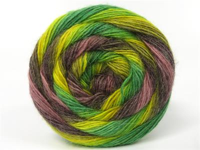 Lot of 2 x 150gr Skeins Ice Yarns CAKES ALPACA FINE (25% Alpaca) Yarn Green Yellow Camel Pink