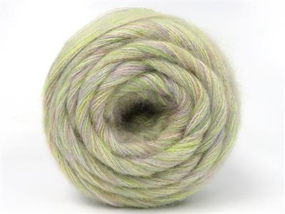 Lot of 2 x 150gr Skeins Ice Yarns CAKES TOMMY WOOL (10% Wool) Yarn Light Lilac Light Salmon Green Shades