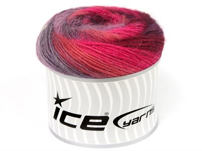 Lot of 2 x 150gr Skeins Ice Yarns CAKES ALPACA FINE (25% Alpaca) Yarn Purple Shades Salmon Fuchsia
