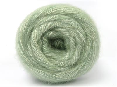 Lot of 2 x 150gr Skeins Ice Yarns CAKES TOMMY WOOL (10% Wool) Yarn Mint Green Melange