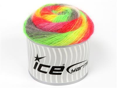 Lot of 2 x 150gr Skeins Ice Yarns CAKES ALPACA FINE (25% Alpaca) Yarn Multicolor
