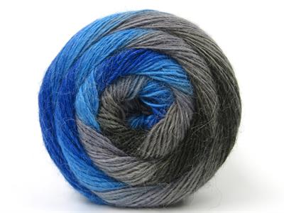 Lot of 2 x 150gr Skeins Ice Yarns CAKES ALPACA FINE (25% Alpaca) Yarn Blue Shades Grey Shades