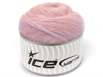 Lot of 2 x 150gr Skeins Ice Yarns CAKES TOMMY WOOL (10% Wool) Yarn Light Salmon Light Lilac