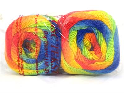 Lot of 2 x 150gr Skeins Ice Yarns CAKES ALPACA FINE (25% Alpaca) Yarn Rainbow