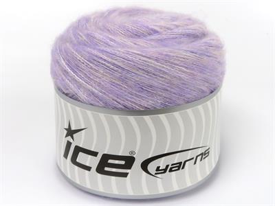 Lot of 2 x 150gr Skeins Ice Yarns CAKES TOMMY WOOL (10% Wool) Yarn Light Lilac Melange