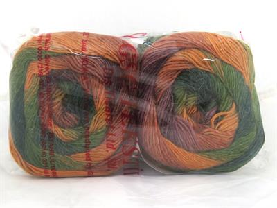 Lot of 2 x 150gr Skeins Ice Yarns CAKES ALPACA FINE (25% Alpaca) Yarn Green Shades Gold Shades Purple