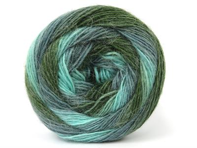 Lot of 2 x 150gr Skeins Ice Yarns CAKES ALPACA FINE (25% Alpaca) Yarn Green Shades