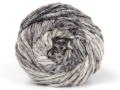 Lot of 2 x 150gr Skeins Ice Yarns CHENILLE SPLASH (100% MicroFiber) Yarn Grey Shades