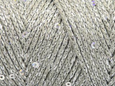 2x200gr. MACRAME GLITZ PAILLETTE Metalik Simli Gümüş Metalik Simli, Yazlık İplikler, Makrame, Boncuklu Pullu, Tığ İşi, Worsted