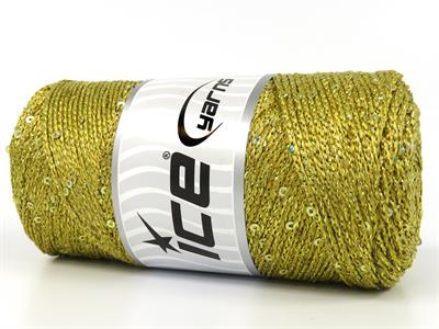 2x200gr. MACRAME GLITZ PAILLETTE Metalik Simli Altın Metalik Simli, Yazlık İplikler, Makrame, Boncuklu Pullu, Tığ İşi, Worsted
