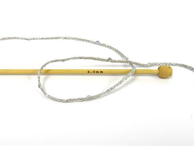 2x200gr. MACRAME GLITZ PAILLETTE Metalik Simli Gümüş Metalik Simli, Yazlık İplikler, Makrame, Boncuklu Pullu, Tığ İşi, Worsted