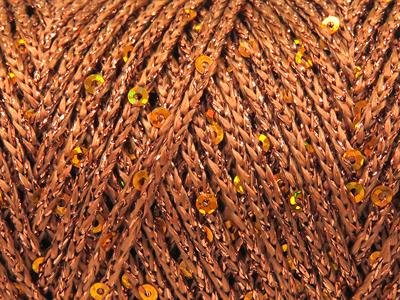 2x200gr. MACRAME GLITZ PAILLETTE Metalik Simli Bakır Metalik Simli, Yazlık İplikler, Makrame, Boncuklu Pullu, Tığ İşi, Worsted