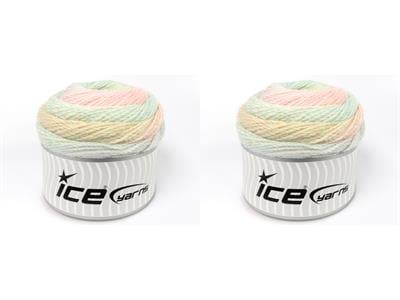 2x200gr. MOSAIC COTTON Pamuk, Akrilik Pastel Renkler Yazlık İplikler, Pamuk, Düz iplikler, Batik Desenli, Worsted, Akrilik