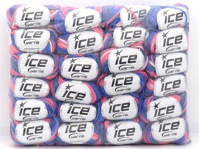 Lot of 24 Skeins Ice Yarns Chain Yarns MIXED LOT Hand Knitting Yarn Multicolor