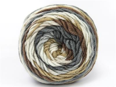 3x100gr. BABY DREAM BATIK  Beyaz, Gri Tonları Bebe, Batik Desenli, Worsted, 100% Akrilik , Akrilik