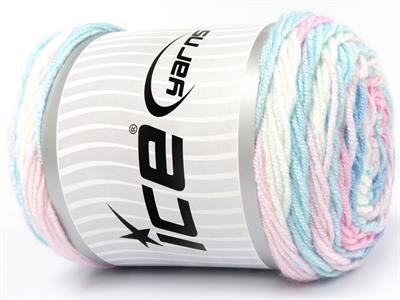 3x100gr. BABY DREAM BATIK  Pembe tonları, Mavi Tonları Bebe, Batik Desenli, Worsted, 100% Akrilik , Akrilik