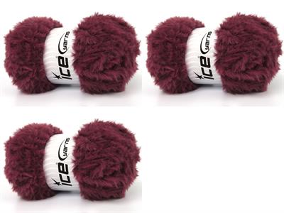 3x100gr. BUNNY FUR  Maron Yumoş, Sakallı, Kışlık, Çok Kalın