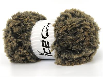 3x100gr. BUNNY FUR  Kahverengi, Siyah Yumoş, Sakallı, Kışlık, Çok Kalın