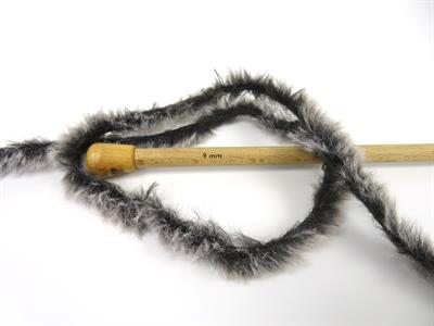 3x100gr. BUNNY FUR  Beyaz, Koyu Gri Yumoş, Sakallı, Kışlık, Çok Kalın