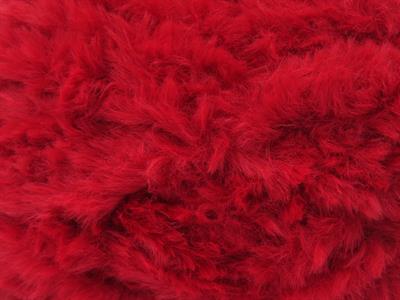 3x100gr. BUNNY FUR  Kırmızı Yumoş, Sakallı, Kışlık, Çok Kalın