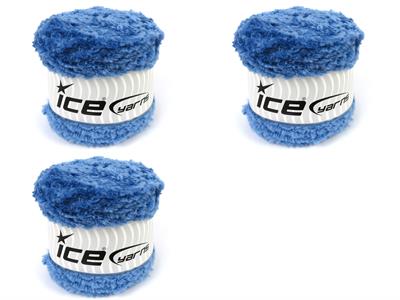 3x100gr. CAKES PANDA Mikro Fiber Açık Mavi Yumoş, Sakallı, Kışlık, Çok Kalın