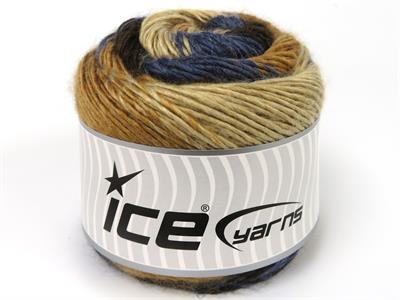 Lot of 3 x 100gr Skeins Ice Yarns CAKES NAPOLITANO Yarn Jeans Blue Brown Shades