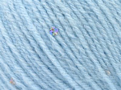 4x50gr. ALPACA PAILLETTE Alpaka, Akrilik Bebe Mavisi Metalik Simli, Lüks, Alpaka, Kışlık, Yün, Boncuklu Pullu, Akrilik