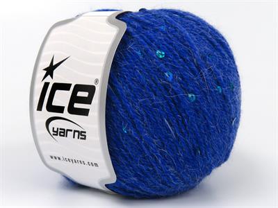 4x50gr. ALPACA PAILLETTE Alpaka, Akrilik Mavi Metalik Simli, Lüks, Alpaka, Kışlık, Yün, Boncuklu Pullu, Akrilik