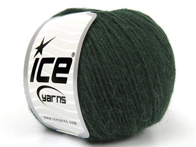 Lot of 4 Skeins Ice Yarns BABY ALPACA (45% Superwash Extrafine Merino Wool) Yarn Dark Green