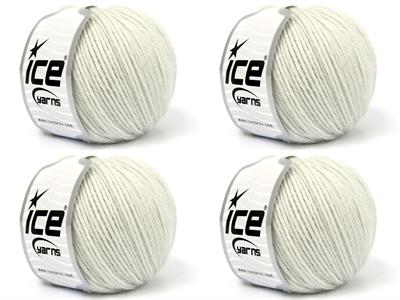 4x50gr. BABY ALPACA Bebe Alpaka Açık Gri Lüks, Alpaka, Merinos, Kışlık