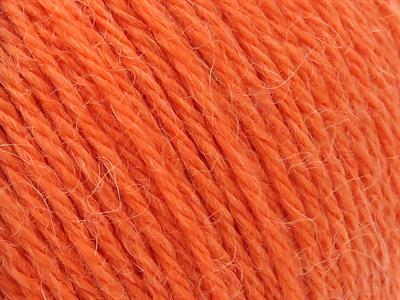 Lot of 4 Skeins Ice Yarns BABY ALPACA (45% Superwash Extrafine Merino Wool) Yarn Orange
