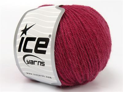 Lot of 4 Skeins Ice Yarns BABY ALPACA (55% Baby Alpaca 45% Superwash Extrafine Merino Wool) Yarn Dark Fuchsia