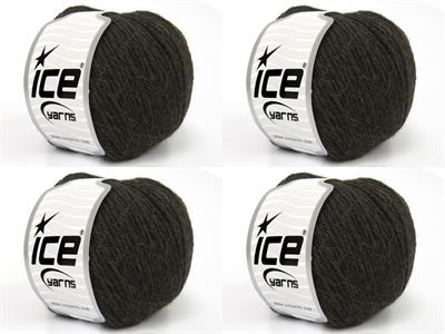 4x50gr. BABY ALPACA NATURAL COLORS Bebe Alpaka Koyu Kahverengi Lüks, Alpaka, Merinos, Kışlık