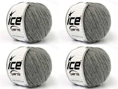 4x50gr. BABY ALPACA NATURAL COLORS Bebe Alpaka Gri Lüks, Alpaka, Merinos, Kışlık