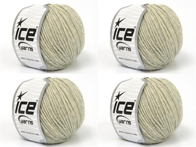 4x50gr. BABY ALPACA NATURAL COLORS Bebe Alpaka Açık Gri Lüks, Alpaka, Merinos, Kışlık