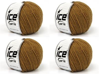 4x50gr. BABY ALPACA NATURAL COLORS Bebe Alpaka Kahverengi Lüks, Alpaka, Merinos, Kışlık