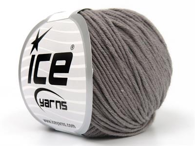 Lot of 4 Skeins Ice Yarns ORGANIC BABY COTTON (100% Organic Cotton) Yarn Grey